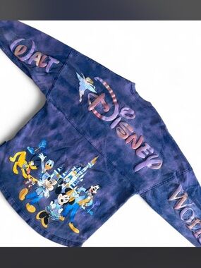 Walt Disney world 50th anniversary castle locket tie dye spirit jersey
